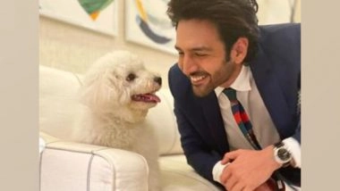 Entertainment News | Kartik Aaryan Cozies Up with Pet Pooch Katori Aaryan
