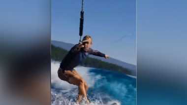 Facebook CEO Mark Zuckerberg Wakeboards as He Makes 'Saturday Turns' (Watch Video)