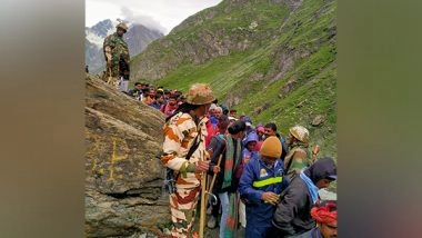 India News | J-K: Amarnath Yatra Halt from Nunwan-Pahalgam Base Camp Due to Heavy Rains, Continues from Dhumail Side
