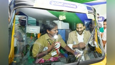 India News | AP CM Disburses Rs 261 Cr Under YSR Vahana Mitra Scheme for Autos, Taxis