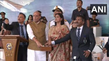 India News | Rajnath Singh Launches Project 17A Stealth Frigate 'Dunagiri'