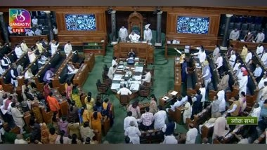 India News | Lok Sabha Adjourned Till 4 Pm Amid Ruckus over Ranjan's 'Rashtrapatni' Remark
