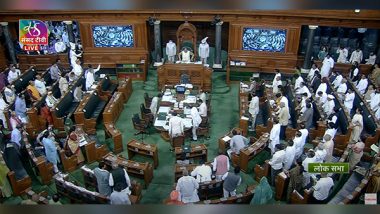 India News | Lok Sabha Adjourned Till 3 Pm Amid Sloganeering by Opposition MPs