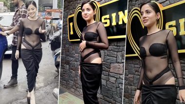 Urfi Javed Flaunts Her Booty in Sheer Bodysuit Paired With Ill-Fitted Skirt and It’s Ultra-Bold (Watch Video)