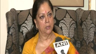 India News | Vasundhara Raje Scindia Blames Gehlot Govt for Saint's Death in Rajasthan