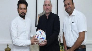 Sports News |  Anurag Thakur Assures Full Support to FIFA U17 WWC, Says AIFF Acting Gen Secy