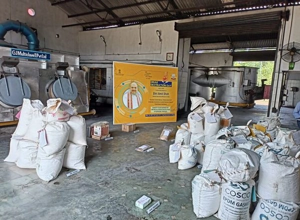 India News | Over 1300 Kg Drugs to Be Destroyed in Chennai Amid Virtual Presence of Home Minister Amit Shah