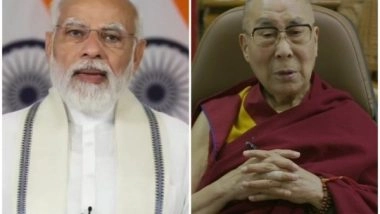 World News | PM Modi Wishes 'long Life, Good Health' to Dalai Lama on His 87th Birthday