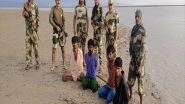 World News | BSF Apprehends 4 Pakistani Fishermen, Seizes 10 Boats Near India-Pakistan Border