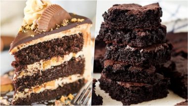 World Chocolate Day 2022: From Peanut Butter Chocolate Layer Cake to Chocolate Brownie, 5 Delicious Dessert Recipes To Try and Celebrate the Day