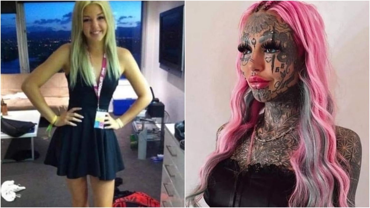 Viral News Dragon Girl Amber Lukes Shocking Model Photos Before Body Modification 👍 Latestly 1720