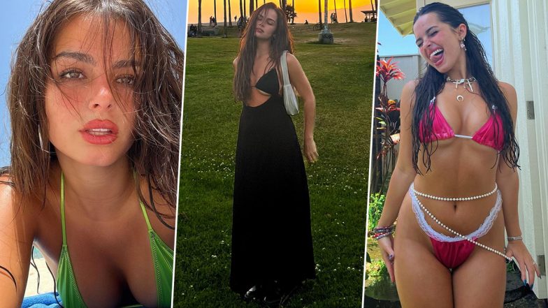 Tik Tok star Addison Rae showcases her incredible body in two different  bikinis