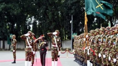 World News | Indian Army Chief Receives Guard of Honour in Bangladesh