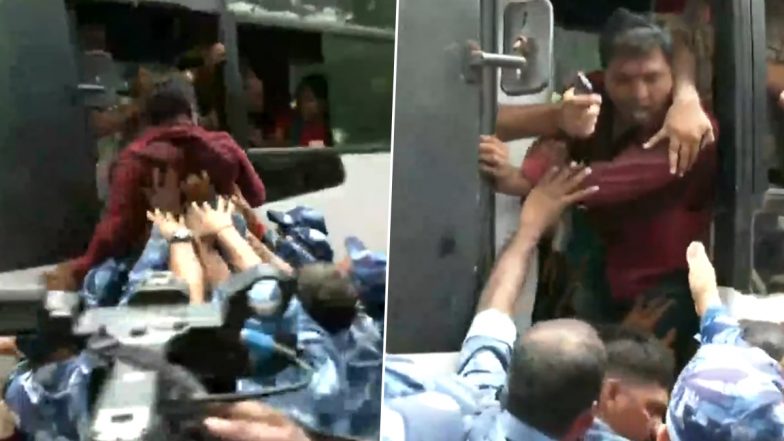 National Herald Case: Congress Workers Detained in Wake of Protest Over ED Probe Against Sonia Gandhi (Watch Video)