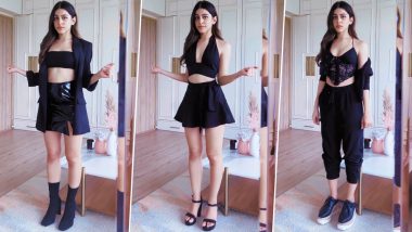 Alaya F Slays in 5 Black Outfits for Instagram Fashion Reel, Gives Major Style Inspiration to All Those Who Love BLACK!