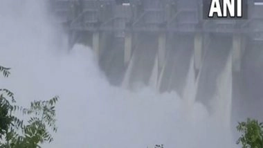 India News | Andhra Pradesh: Three Gates of Srisailam Dam Opened Due to Heavy Inflow