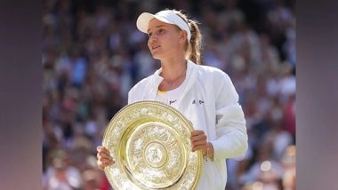 Sports News | Elena Rybakina Creates History, Becomes First Asian Wimbledon Champion After Defeating Ons Jabeur in Finals