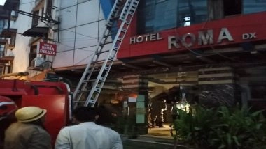 India News | Delhi: Fire Breaks out in Paharganj Hotel, 10 People Rescued, No Injuries Reported
