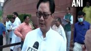 India News | 'Cong Dismissive of Attempts to Galvanise Patriotism': Kiren Rijiju on Criticism over 'Har Ghar Tiranga' Movement