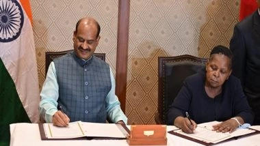 World News | Lok Sabha Speaker Om Birla Signs Pact to Bolster Ties Between India, Mozambique Parliaments
