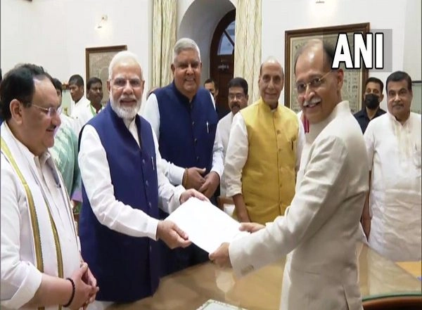 India News | NDA's Vice Presidential Candidate Jagdeep Dhankhar Files Nomination