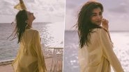 Pooja Hegde Looks Smokin&rsquo; Hot As She Serves Major Beach Style Goals In Bikini And See-Through Shirt (View Pics)