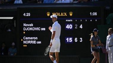 Sports News | No Doubt He's Going to Be Aggressive: Djokovic on Kyrgios Ahead of Wimbledon Final