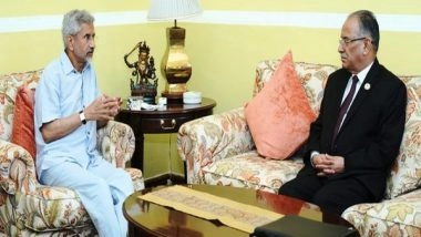 World News | Will Remain Nepal's Steadfast Partner: Jaishankar on Former PM Pushpa Dahal's India Visit