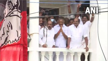 India News | OPS Arrives at AIADMK Office as His Supporters Protest Against E Palaniswami