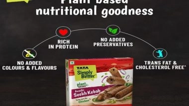 Business News | Industry Giant Tata Consumer Products Enters India's Plant-based Meat Sector; Poised to Reach the True Market for Plant-based Protein in the Country