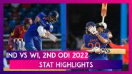 India vs West Indies, 2nd ODI 2022 Stat Highlights: Axar Patel Shines As Visitors Clinch Series