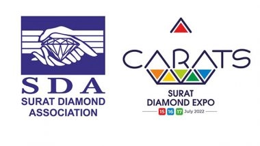 Business News | The Surat Diamond Association Will Host the Third Edition of the Carats-Surat Diamond Expo for Jewellery and Diamond Connoisseurs from 15 - 17 July 2022