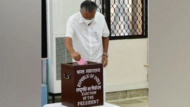 India News | Kerala CM Pinarayi Vijayan Casts His Vote for Presidential Polls