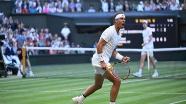 Sports News | Wimbledon: Nadal Beats Van De Zandschulp to Reach QFs; Kyrgios Survives Five-set Thriller