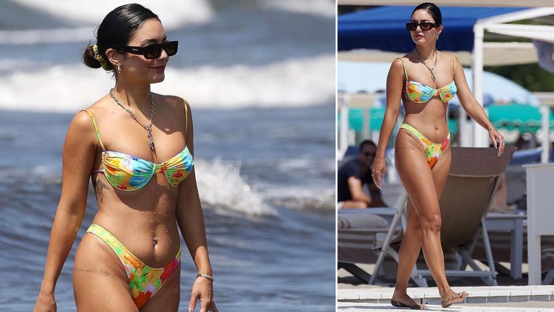 Vanessa Hudgens Flaunts Tattoos and Sexy Curves in Multi-Colour Bikini;  Actress' Beach Vacay Pictures Are Unmissable | 👗 LatestLY