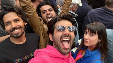 Kartik Aaryan Goes Wacky As He Poses With Friends at The Rolling Stones Concert in Europe (View Pic)