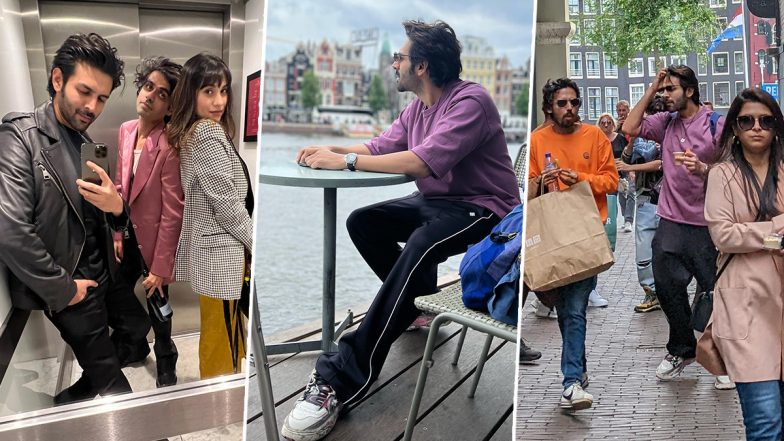 Kartik Aaryan Enjoys Sightseeing, Chills With His Team in New Pics From Europe Trip!