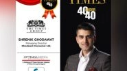 Business News | Shrenik Ghodawat Conferred with 'Times 40 Under 40' Award