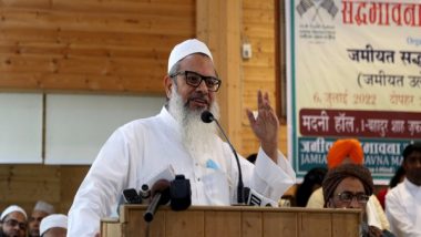 India News | Maulana Mahmood Madani Condemns Udaipur Incident, Says Hatemongers Trying to Stop India from Becoming 'Vishwaguru'
