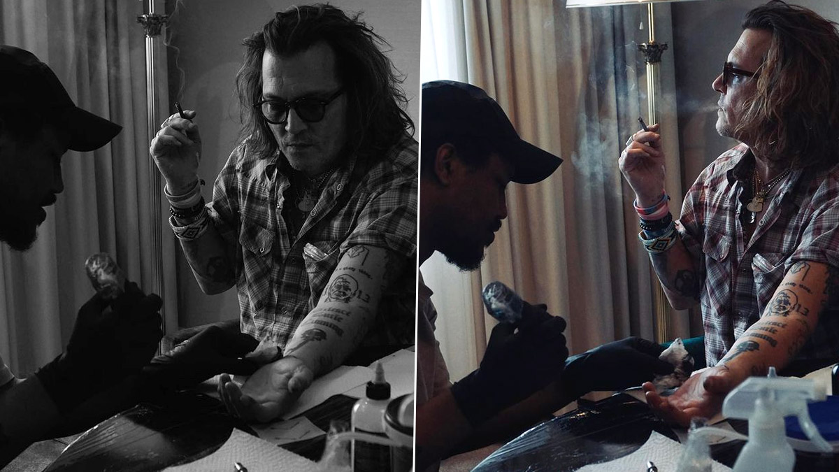 Johnny Depp Gets New Tattoo, What Is It And Its Meaning? View Pics And  Video Of Pirates Of The Caribbean Actor | 🎥 LatestLY