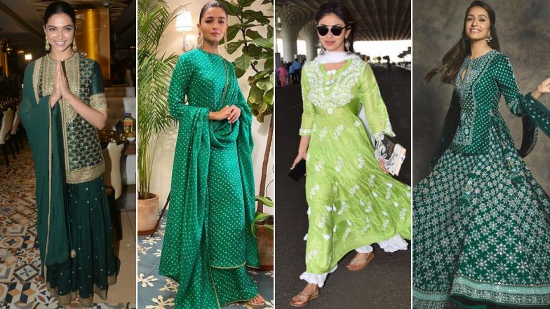 Hariyali Teej 2022: Deepika Padukone, Alia Bhatt’s Traditional Green Suits That You Can Wear On This Occasion | ???? LatestLY