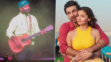 Arijit Singh Sings Alia Bhatt, Ranbir Kapoor’s Track ‘Kesariya’ From Brahmastra at Sydney Concert (Watch Video)