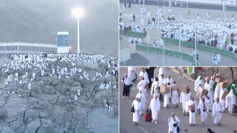 Hajj 2022 Update: Pilgrims Flocking To Arafat After Praying Fajr Salah In Mina, Watch Video