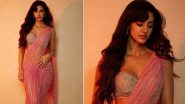 Disha Patani Looks Piping Hot in Pink Net Saree; View Pics of Ek Villian Returns Actress Flaunting Her Slender Figure and Charming Personality