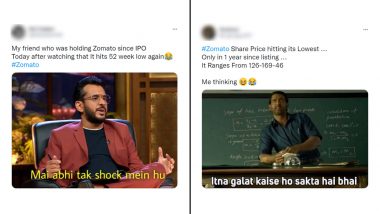 Zomato Funny Memes Go Viral After Zomato Shares Hits New Low as Lock-In For Pre-IPO Investors Ends