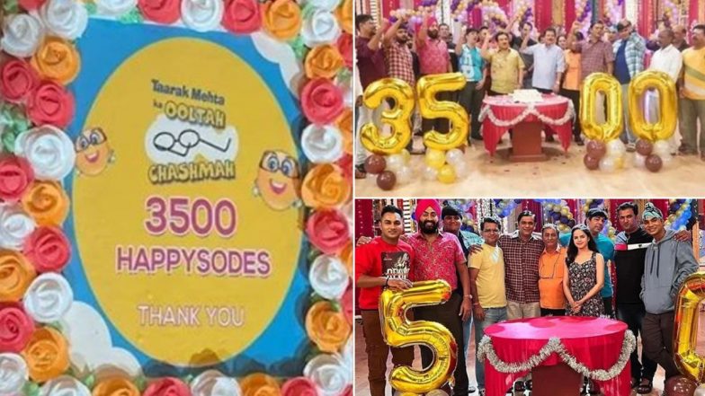 Taarak Mehta Ka Ooltah Chashmah Completes 3500 Episodes! TMKOC Team Celebrates The Special Day On The Set Of The Show (View Pics)