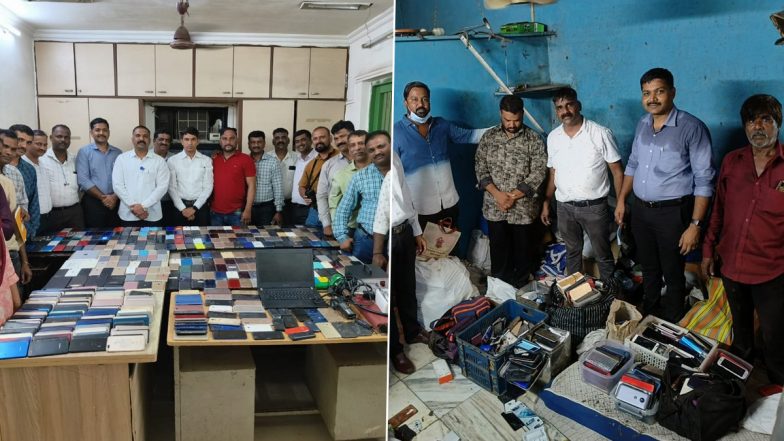 Mumbai: Crime Branch Seize 480 Stolen Mobile Phones, Ganja, and Swords From Mankhurd; Two Held