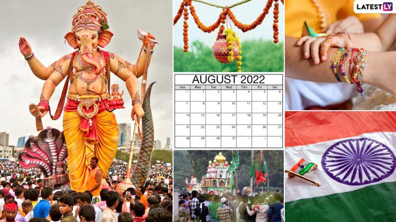 August 2022 Holidays Calendar With Major Festivals And Events Raksha Bandhan Independence Day 5150