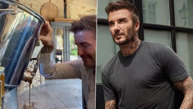 Emotional David Beckham Shares Video of his First Harvest of Honey After Building Hive With Son Cruz During Lockdown