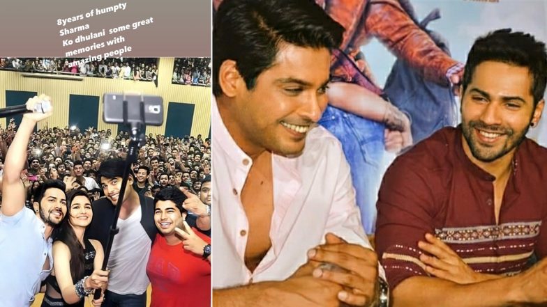 Humpty Sharma Ki Dulhania Clocks 8 Years: Varun Dhawan Remembers Working With Sidharth Shukla, Calls Him ‘Kind Hearted and Protective’